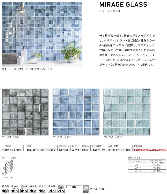 ミラージュガラス詳細画像