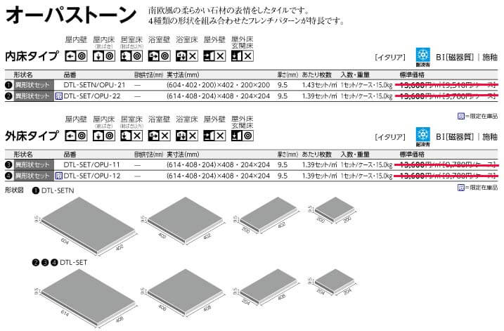 オーパストーン(内床タイプ)詳細画像1