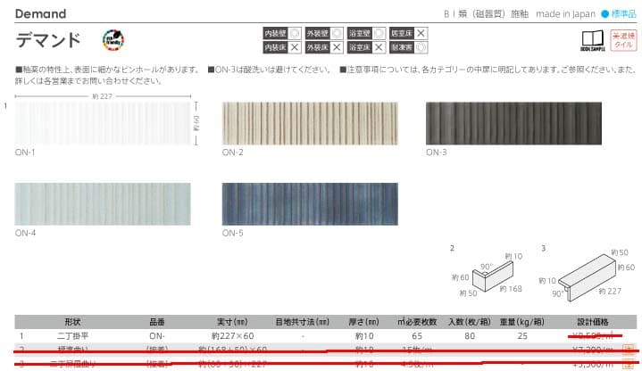 長江陶業のデマンド詳細画像１
